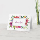 Elegante Floral Watercolor Karte (Vorderseite)