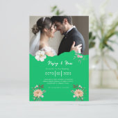 elegante_floral_wedding_request_editable_weddi einladung (Stehend Vorderseite)