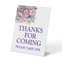 Elegante floral weichen Pastellfarben Vielen Dank