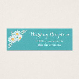 Elegante Floral White Daisies Hochzeitsempfang