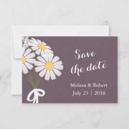 Elegante Floral White Daisies Save the Date Hochze