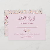 Elegante Floral Wildblume Lavender Birthday UAWG (Vorne/Hinten)