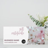 ELEGANTE FLORALBUSINESS LOGO GIFT BESCHEINIGUNG (Stehend Vorderseite)