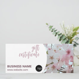 ELEGANTE FLORALBUSINESS LOGO GIFT BESCHEINIGUNG