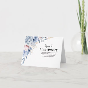 Elegante florale 1. Hochzeitskarte Karte