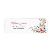 Elegante Florale Adresse (Vorne)
