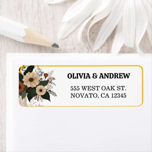 Elegante florale Akzente sanfte Farbpalette Zurück (Insitu)