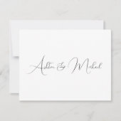 Elegante florale Aquarellfläche Dankeschön Karte (Vorderseite)