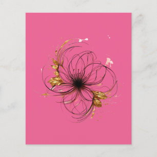 Elegante florale Aquarellkunst  Flyer