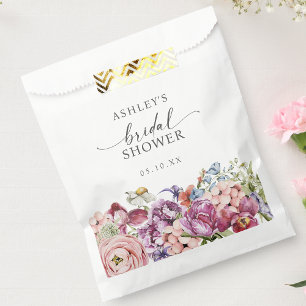 Elegante Florale Brautparty Geschenktütchen