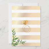 Elegante florale Chic Engagement Party Einladung (Rückseite)