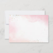 Elegante florale Chic Wedding RSVP Response Card Karte (Rückseite)