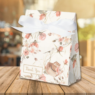 Elegante Florale Cowgirl-Hochzeitsdusche-Geschenkb Geschenkschachtel