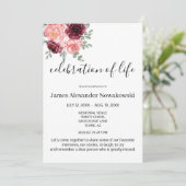 Elegante florale Degustationsfeier Einladung (Stehend Vorderseite)