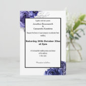 ELEGANTE FLORALE DESIGN WEDING EINLADUNG (Stehend Vorderseite)