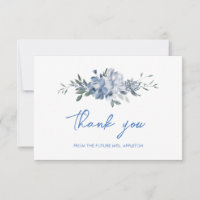 Elegante Florale Dusty Blue Brautparty