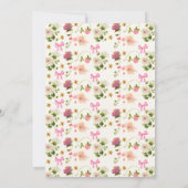 Elegante Florale Einladung zum Muttertagsbrunch (Rückseite)