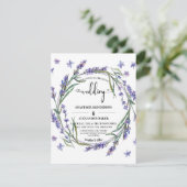 Elegante florale Einladung zur Hochzeitsfeier. (Stehend Vorderseite)