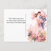 Elegante florale Einladungskarte - Romantische Hoc (Rückseite)