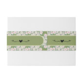 Elegante florale Embrace Wedding Einladungsbanderole (Rückseitenbeispiel)