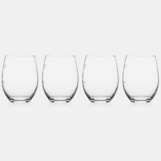 Elegante florale Embrace Wedding Weinglas Ohne Stiel (Links)