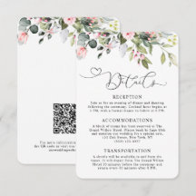 Elegante Florale Eukalyptus-Grünpflanzen QR-Code H