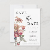 Elegante Florale Fotografie Hochzeit - Rettet das  Save The Date (Vorderseite)