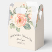 Elegante, florale Gaumenschachtel Geschenkschachtel (Geöffnet)