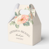 Elegante, florale Gaumenschachtel Geschenkschachtel (Vorderseite)