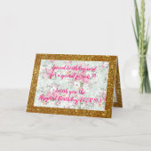 Elegante florale Geburtstagskarte Karte (Vorderseite)