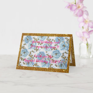 Elegante florale Geburtstagskarte Karte