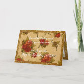 Elegante florale Geburtstagskarte Karte (Vorderseite)