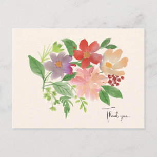 Elegante Florale Gedenkkarte für Dich Postkarte