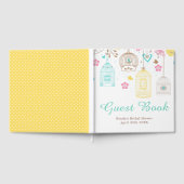 Elegante Florale Gelbe und Rosa Brautparty Gästebuch (Voll)