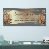 Elegante florale Glückwünsche Hochzeit Banner (Messe)