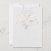 Elegante florale Glückwünsche Hochzeitskarte Karte (Rückseite)