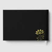 Elegante florale Hochzeit Gästebuch (Rückseite)