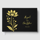 Elegante florale Hochzeit Gästebuch (Vorderseite)