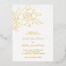 Elegante Florale Hochzeit im Linienstil