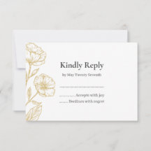 Elegante Florale Hochzeit, Kohle- und Goldblumen