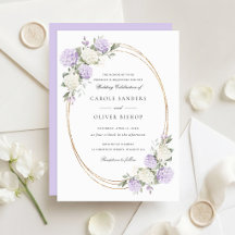Elegante Florale Hochzeit mit lila Hortensien und 