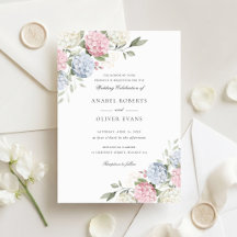 Elegante Florale Hochzeit mit rosa und blauen Hort