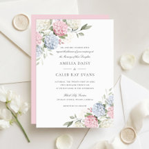 Elegante Florale Hochzeit mit rosa und blauer Hort