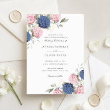 Elegante Florale Hochzeit mit rosa und marineblaue