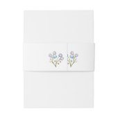 Elegante florale Hochzeit Soft Botanical Romance Einladungsbanderole (Rückseitenbeispiel)