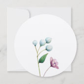 Elegante florale Hochzeit Soft Botanical Romance Save The Date (Rückseite)