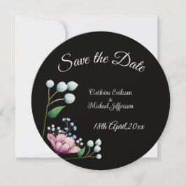 Elegante florale Hochzeit Soft Botanical Romance Save The Date