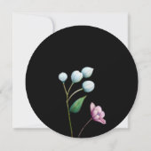 Elegante florale Hochzeit Soft Botanical Romance Save The Date (Rückseite)