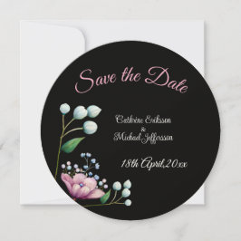 Elegante florale Hochzeit Soft Botanical Romance Save The Date