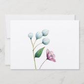 Elegante florale Hochzeit Soft Botanical Romance Save The Date (Rückseite)